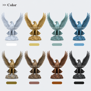 Statua di <span class=keywords><strong>Aquila</strong></span> in Bronzo Grande RELONG, Scultura con Ali Aperte, Resistente e Personalizzabile per Parchi e Giardini all'Aperto - Product Image 3