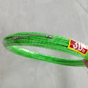 Cinta <span class=keywords><strong>Pasacables</strong></span> Verde <span class=keywords><strong>Helicoidal</strong></span> de 4mm y 20 Metros con Punta de Cable de Acero - Product Image 3