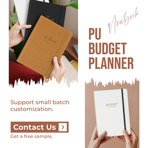 Organizzatore finanziario A5 notebook con copertina rigida mensile settimanale tracker di fatture rivista pianificatore di budget di <span class=keywords><strong>spesa</strong></span> annuale con adesivi - Product Image 2