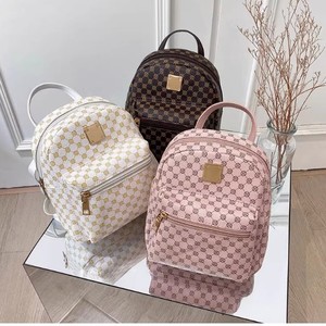 Printed Pink Women's <strong>Leather</strong> Waterproof Custom Logo <strong>Backpacks</strong> Shoulder Bag - Product Image 6