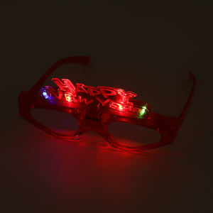 משקפי LED זוהרים לחג המולד ולחגיגות השנה החדשה, משקפי זוהר עם אור קר, אביזרי מסיבה חדשניים, מכירה חמה - Product Image 3