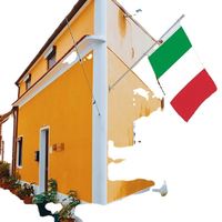 Vente en gros de drapeaux italiens 3x5 pieds, polyester 68D/100D, personnalisation de tous les pays, livraison rapide, fournisseur fiable, livraison rapide