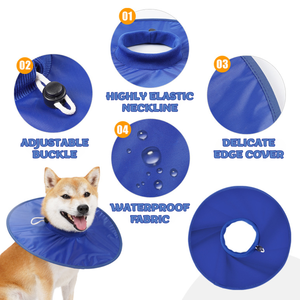 Thay thế sau khi phẫu thuật chó phục hồi cổ áo có thể điều chỉnh thoáng khí E cổ áo cho chó - Product Image 2