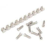 Pont fixe FBI 10-15 pour borniers de 15 mm, barre de raccordement à 10 positions pour connecteurs de borniers modulaires sur rail DIN