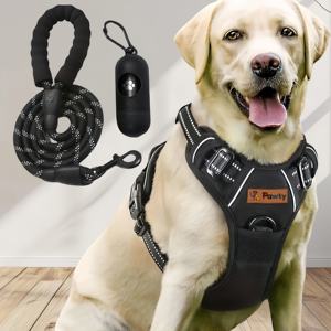 ओम कस्टम लक्जरी पालतू कुत्ते का उपयोग व्यक्तिगत तार प्रशिक्षण कुत्ते कॉलर लेश फैशन चमड़े के रिट्रेटेबल फीचर नायलॉन - Product Image 1