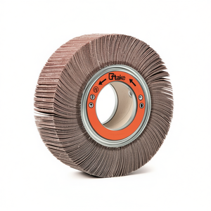 TTAKE Abrasive Cloth Flap <b>Wheel</b> 250x50x100 Mm With Hole For <b>Grinding</b> And Polishing - Product Image 2