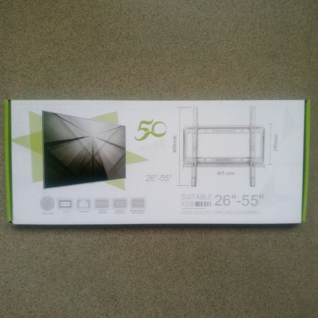 Fixed Tv Mount 26-55 Inches Steel Wall Mount For Television Vesa 400x300