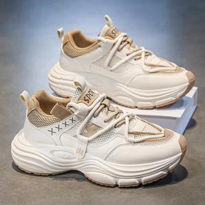 Chaussures Dad pour Hommes 2025 Nouvelle Collection Été Respirantes en Maille à Lacets Tendance Polyvalentes à Semelle Épaisse Résistantes à l'Usure Chaussures de Course Décontractées pour Jeunes - Product Image 3