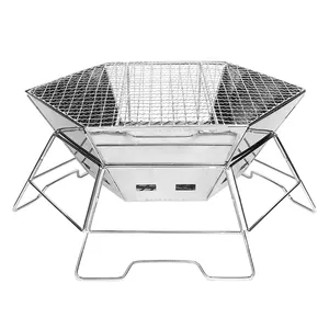 G44-R churrasqueira portátil dobrável para churrasco ao ar livre churrasqueira a carvão pequena de venda quente