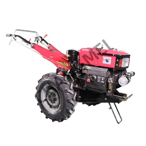 The best seller 151 chassis of 18 hp walking tractor equipped with plough rotary tiller trailer paddy wheel 18hp hand tractors