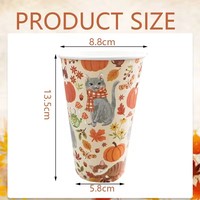 Conteneurs pour boissons chaudes de Thanksgiving, vente en gros, gobelets en papier personnalisés pour café et thé, épais, jetables, pour usage commercial et domestique, durables
