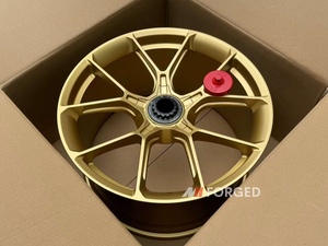 Ruedas de bloqueo central de oro forjado MN para llantas personalizadas <span class=keywords><strong>Porsche</strong></span> <span class=keywords><strong>911</strong></span> GT3 <span class=keywords><strong>Turbo</strong></span> <span class=keywords><strong>S</strong></span> de 18 a 24 pulgadas - Product Image 4