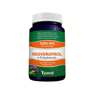 Cápsulas de mezcla de resveratrol y polifenoles de marca privada de alta calidad. Apoya la inmunidad y la salud de las mitocondrias. Ayuda a aumentar el NAD+. - Product Image 1