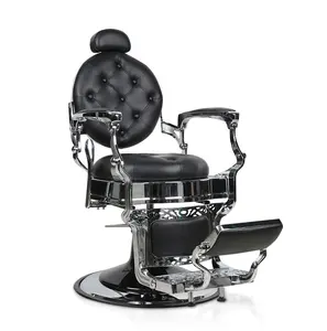 professional Salon Furniture Barber Chair Hair Cutting heavy duty Hydraulic Pump black hairdressing chairs