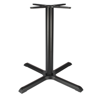 Pied de table industriel antique noir, base de table en métal et fonte robuste de style rétro pour bar, restaurant, salle à manger, café, bistrot