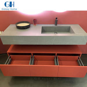 Tocador colgante <span class=keywords><strong>de</strong></span> pared con Doble espejo para baño, Mueble <span class=keywords><strong>de</strong></span> diseño Led con Doble espejo - Product Image 3