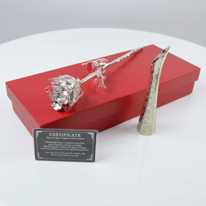 Caja de Regalo de Rosas Naturales Chapadas en Oro de 24K de Lujo - Regalo Ecológico y Duradero para Navidad, Día del Padre, Graduación, Aniversario - Product Image 4