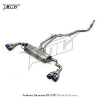 Échappement Catback personnalisé pour Porsche Cayenne E3 3.0T 2018-2023 tuyaux d'échappement en acier inoxydable Catback d'échappement Valvetronic