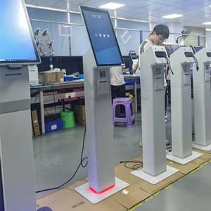 Hiện đại 32-inch tự phục vụ thanh toán kiosk Android vuông tương thích miễn phí-đứng treo tường tùy chọn pha chế tiền mặt kiốt - Product Image 3