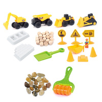 Jouets sensoriels interactifs Magic Kinetic Play : Ensemble de moules de construction thèmes Océan, Dinosaures, Crème glacée, Gâteau, Boîte de jeu sensoriel, Jeu interactif d'extérieur