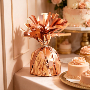 Party Love Disposable and easy to set up Peso Rose Gold Mate 12 pcs/bag Rose Gold Table Decoration Set - Product Image 6