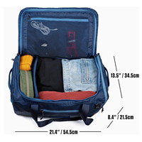 Sac à dos de voyage grande capacité 40L en polyester résistant à l'eau, sac de sport, sac de transport avec compartiment à chaussures zippé – Vente chaude