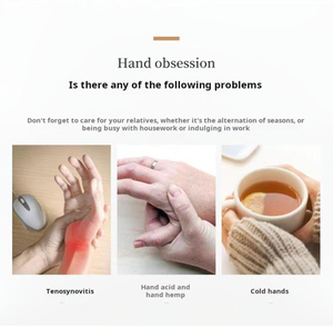 Artrit için ısı ve sıkıştırma şarj edilebilir düşük gürültü giyilebilir palmiye masajı ile yeni el masaj aleti akülü el masaj aleti - Product Image 6