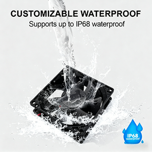 מאוורר קירור תעשייתי 80 מ\\\"מ 92 מ\\\"מ 120 מ\\\"מ 8025 9225 12025 12038 BLDC 12V 24V 36V 48V מאוורר זרימה צירית שקט תומך OEM/ODM שחור - Product Image 5