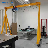 Prix d'usine HNTIWIN, grue à portique miniature à poussée manuelle de 2 à 5 tonnes avec moteur et télécommande, palan à vendre en Inde