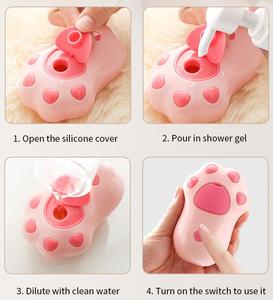 Brosse à vapeur pour épilation de patte mignonne pour <span class=keywords><strong>chien</strong></span> chat spray électrique <span class=keywords><strong>spa</strong></span> massage nettoyant accessoire pour animaux de compagnie - Product Image 5