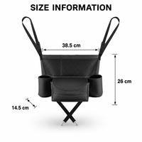 Organisateur de rangement réglable pour dossier de siège de voiture KXF, sac universel en cuir PU, boîte de rangement multifonction, protection anti-coup de pied, fabrication