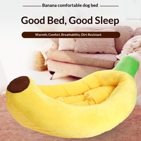 Lit pour animaux de compagnie en forme de banane et de carotte, amovible et lavable, niche pour animaux de compagnie, tapis de couchage doux pour intérieur, fournitures pour animaux de compagnie, lit pour chat et chien