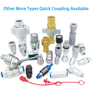 ข้อต่อเร็วแบบหน้าเรียบขนาด 1/2 นิ้ว มาตรฐาน ISO16028 ผลิตจากเหล็กกล้าคาร์บอนสูง มีสินค้าในสต็อกจำนวนมาก สำหรับรถบ็อบแคท สกิดสเตียร์ ลอร์เดอร์ - Product Image 3