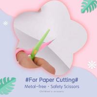 Ciseaux à découper DIY pour enfants, idéaux pour scrapbooking, albums photo, travaux manuels, avec poignée en plastique, pour papier et loisirs créatifs