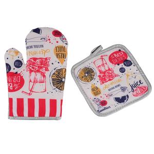 Juego de Guantes de Horno y Agarraderas de Ollas Negros Resistentes al Calor, Ecológicos y Duraderos con Logotipo Personalizado, Hechos de Material de Poliéster - Product Image 3