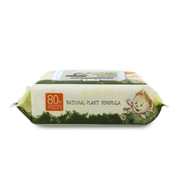Grosir PH Balance Natural OEM, Tisu katun perawatan kulit tisu bayi tisu basah 80 buah