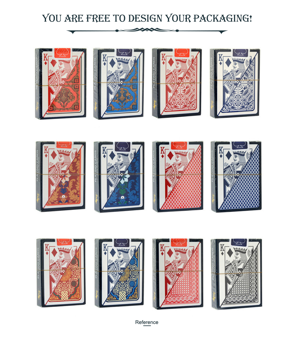 Cheap Shipping Tuck Box Poker Size Good Printing Flash Card Game Custom Logo Playing Card