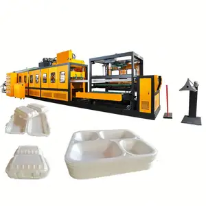 자동 성형 및 절단 기계 일회용 PS 거품 그릇 패스트 푸드 상자 슈퍼마켓 접시 플레이트 계란 트레이 만드는 기계