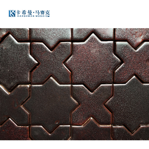 Piastrelle da Parete in Ceramica con Motivo a Mosaico Multicolore di Alta Qualità, Design Creativo a Stella e Croce - Product Image 2