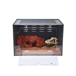 Jaula de terrario arbóreo de PVC para reptiles, altura de 18x18x24 pulgadas, para tarántulas, lagarto, pitón, dragón barbudo, caja de cría, embalaje incluido - Product Image 1