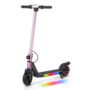 Trottinette pour enfants, trottinette à pousser pour garçons et filles, vitesse 16 km/h, avec accélérateur et lumières LED, S31, trottinette électrique sécurisée, en promotion, pliable et portable - Product Image 1