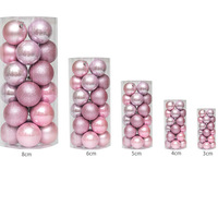 Ensemble de boules de Noël vendues en usine, décorations suspendues pour l'arbre, boules de Noël de 4/5/6/8/10/15 cm