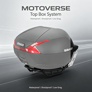 <span class=keywords><strong>Porte</strong></span>-bagages arrière robuste pour moto et ensemble de coffre arrière étanche universel pour moto avec support de fixation - Product Image 5