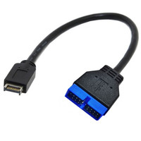 Cable de extensión USB 3.1 para panel frontal a conector USB 3.0 de 20 pines, 30 cm, para placa base ASUS
