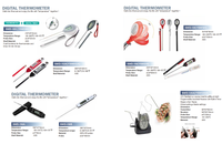 Termometer Makanan Digital Nirkabel SW Kelas Atas, Termometer Daging Digital, Termometer Memasak Makanan, Termometer Probe Ganda