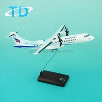 Modèle d'avion en résine et métal Bangkok Air ATR-72-500 1/100 27cm - Marque Tongde - Cadeaux d'affaires