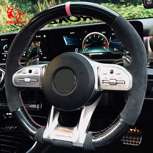 Meilleures ventes sur <span class=keywords><strong>Amazon</strong></span> Housse de <span class=keywords><strong>volant</strong></span> en <span class=keywords><strong>cuir</strong></span> de fibre de carbone pour Mercedes Benz G63 E53 C63 S AMG Coupé 2019 - Product Image 6
