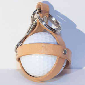 Funda de cuero PU para bolsa de golf, bolsa para pelotas de práctica, llavero, bolsa individual para guardar pelotas de golf - Product Image 1