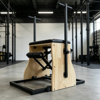 Chaise de Pilates Wunda multifonctionnelle et réglable avec pédalier séparé pour studio de yoga et salle de sport à domicile – Appareil d'exercice pour le renforcement musculaire