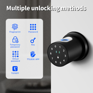 Fechadura Eletrônica Inteligente com Teclado <span class=keywords><strong>Digital</strong></span> e Senha por Impressão <span class=keywords><strong>Digital</strong></span>, Compatível com Tuya Wifi e Bluetooth, para Portas Internas de 35-54mm - Product Image 4